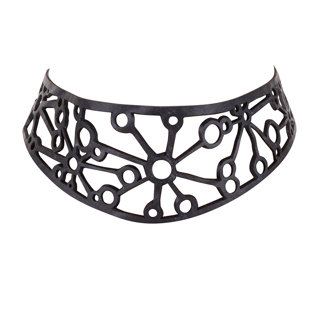 Stargate Statement Vegan Choker by Paguro Upcycle