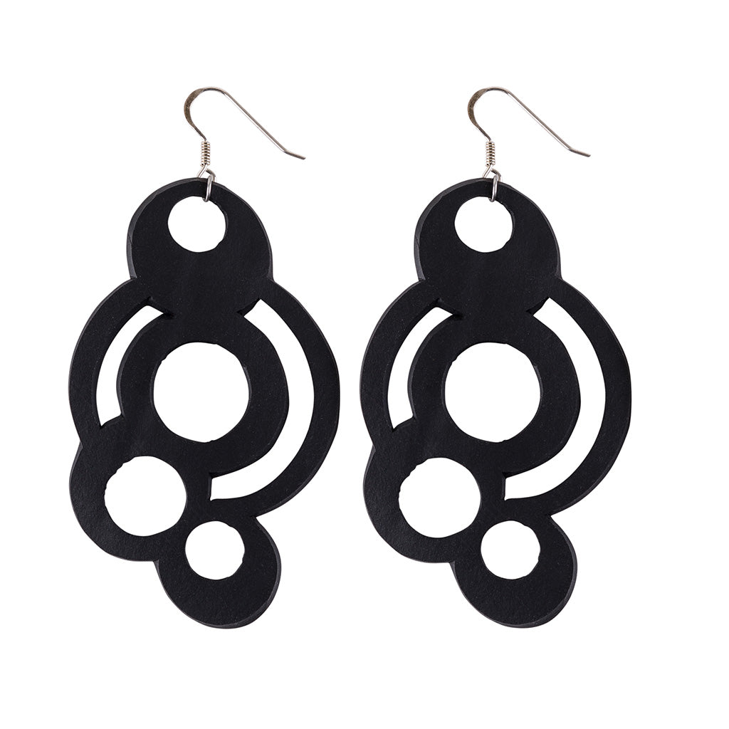 Circular Inner Tube Earrings by Paguro Upcycle