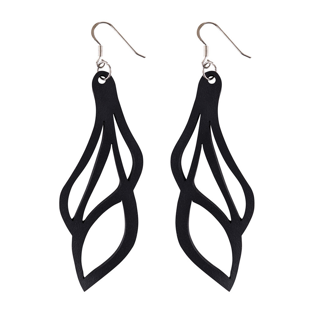 Vine Lightweight Inner Tube Earrings by Paguro Upcycle